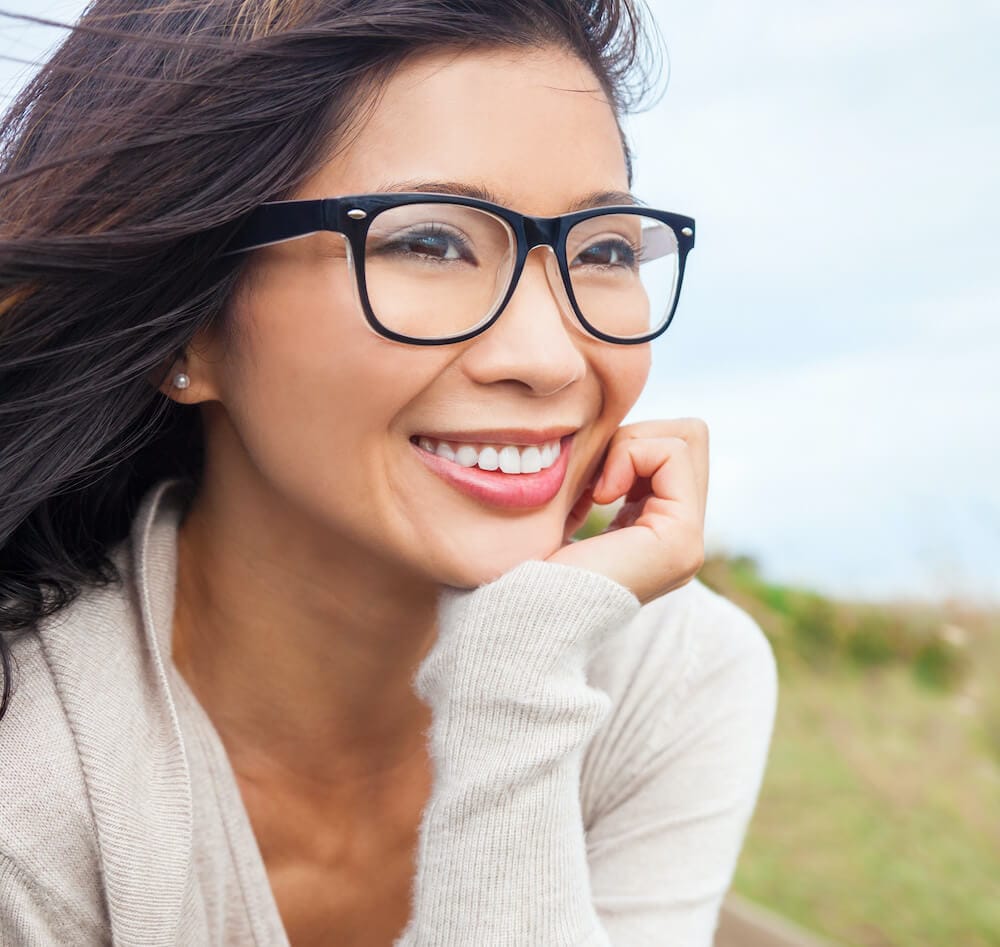 woman after invisalign treatment